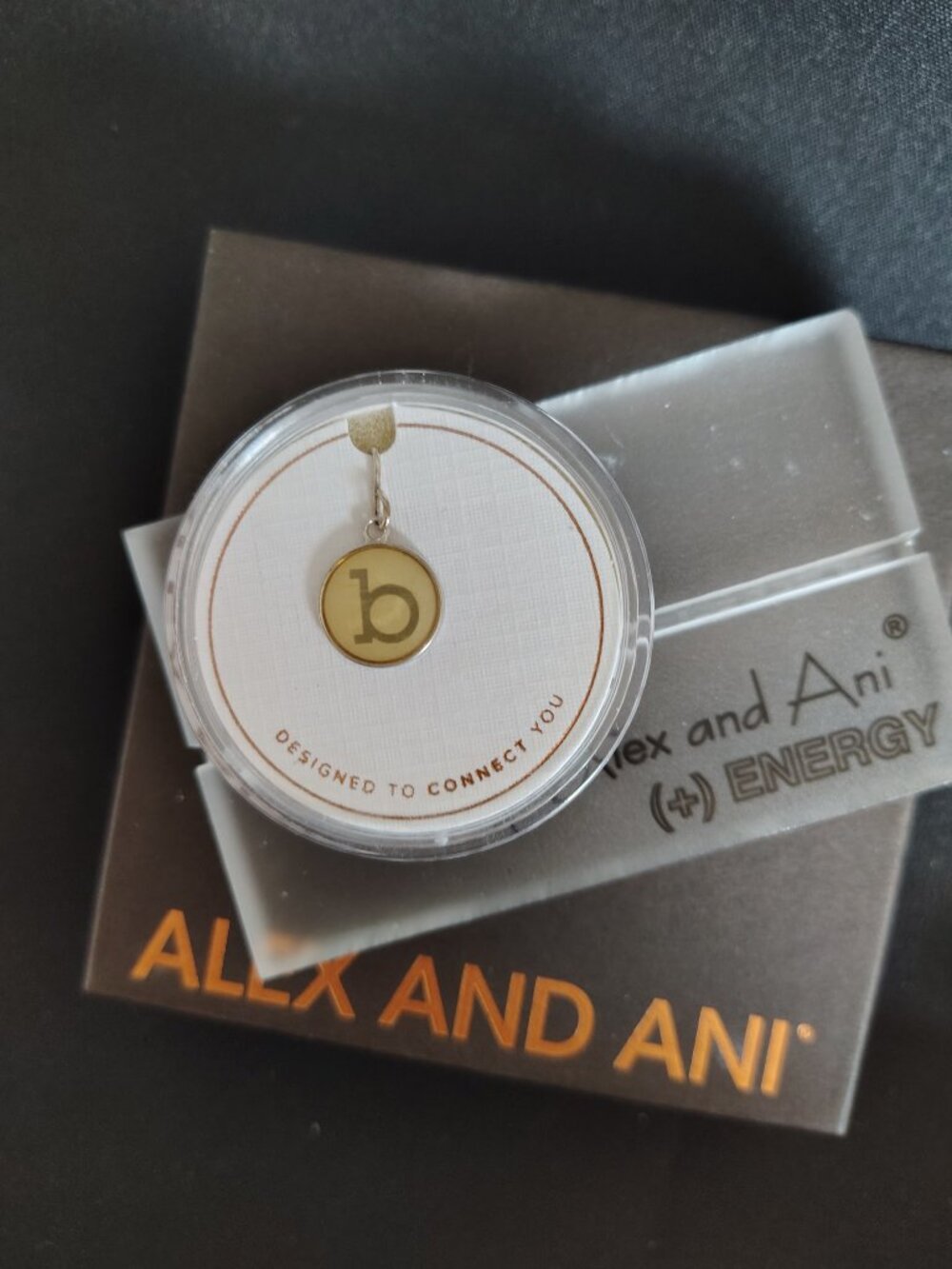 Alex and Ani Sterling Silver Initial B Charm necklace - bracelet 905
